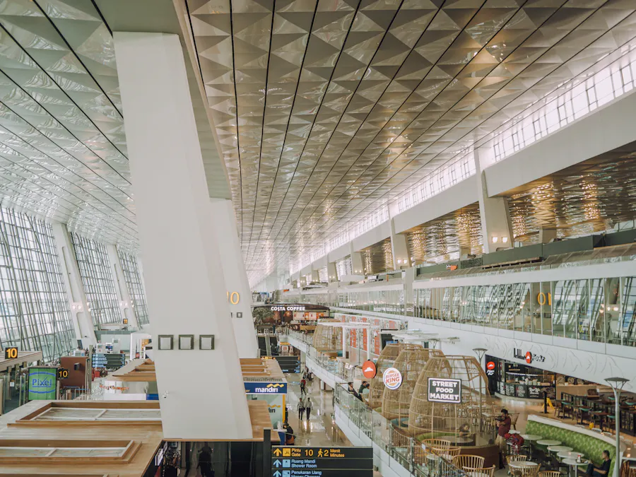 The departures hall of Soekarno-Hatta International Airport, Jakarta