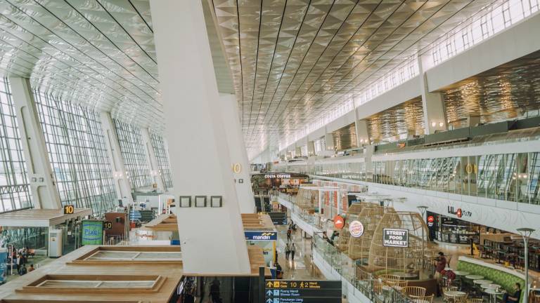 The departures hall of Soekarno-Hatta International Airport, Jakarta